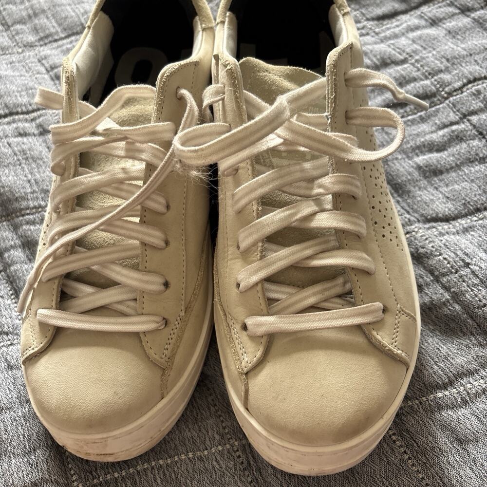 Cream / Off White P448 John Low-Top Sneakers. Size 41 You Can Surf Later